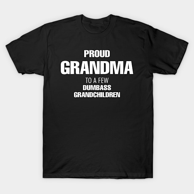 Proud Grandma to a Few Dumbass Grandchildren T-Shirt by EslamMohmmad